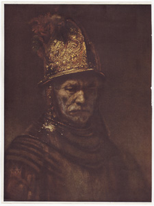 Man with a golden helmet by Rembrandt